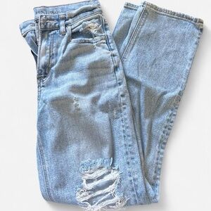 American Eagle Outfitters Light Blue Straight Leg Jeans
